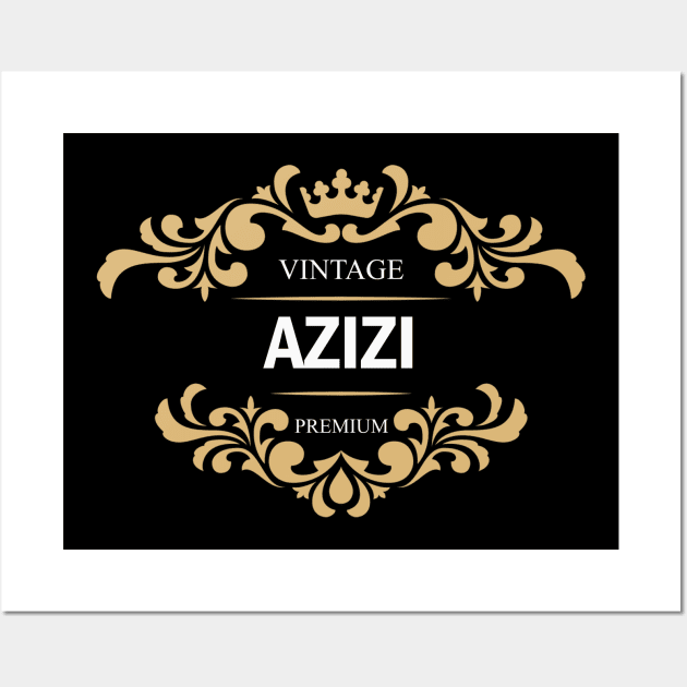 Azizi Name Wall Art by Polahcrea